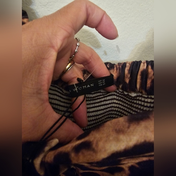 ZARA ANIMAL PRINT DRESS SZ XS DEFECT - Picture 4 of 7